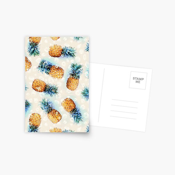 Pineapples + Crystals Postcard