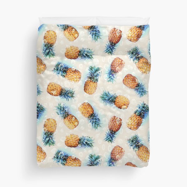 Pineapples + Crystals Duvet Cover