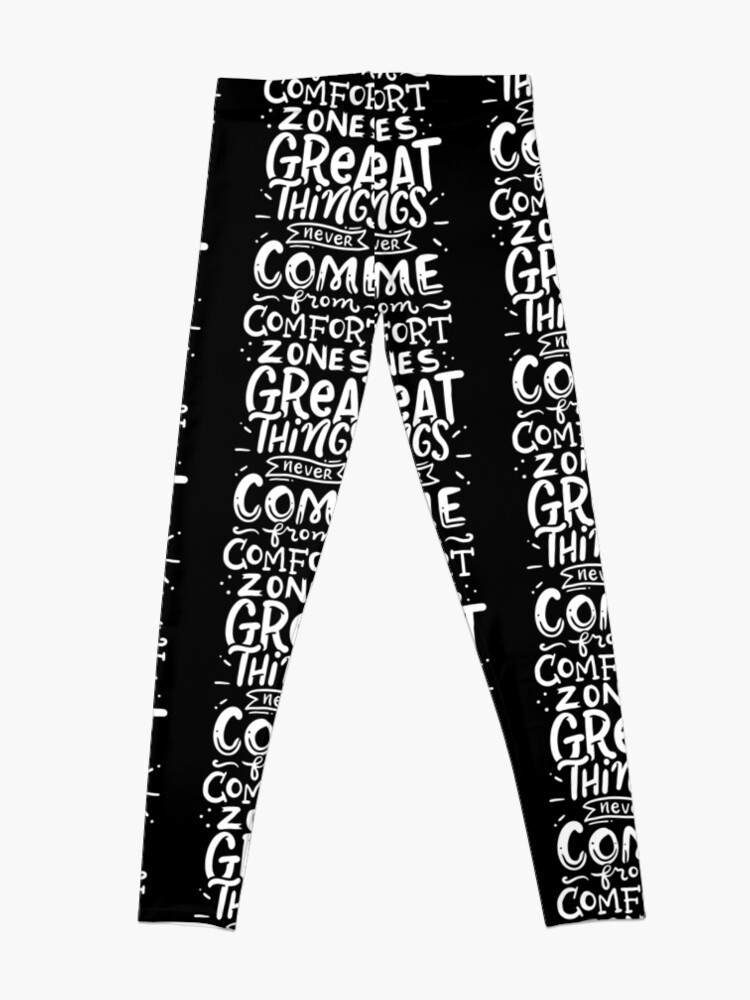 workout leggings with words