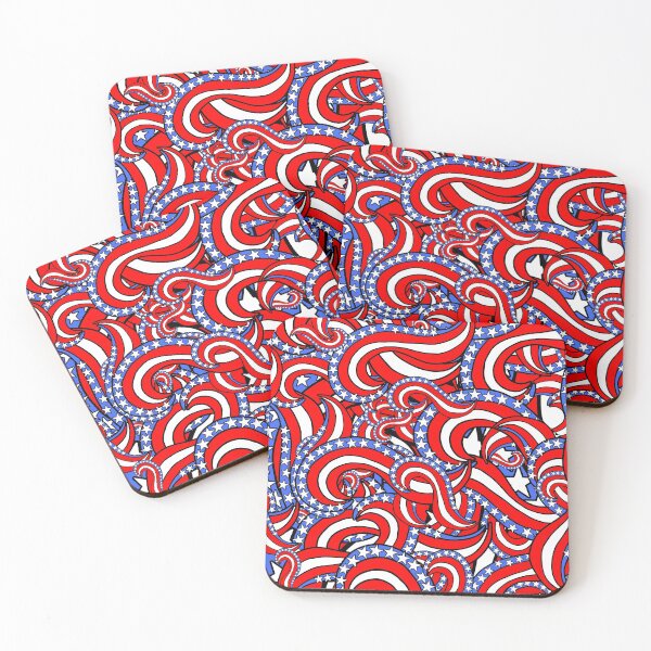 Item preview, Patriotic American Flag Red White and Blue Stars and Stripes Pattern designed and sold by funnytshirtemp.