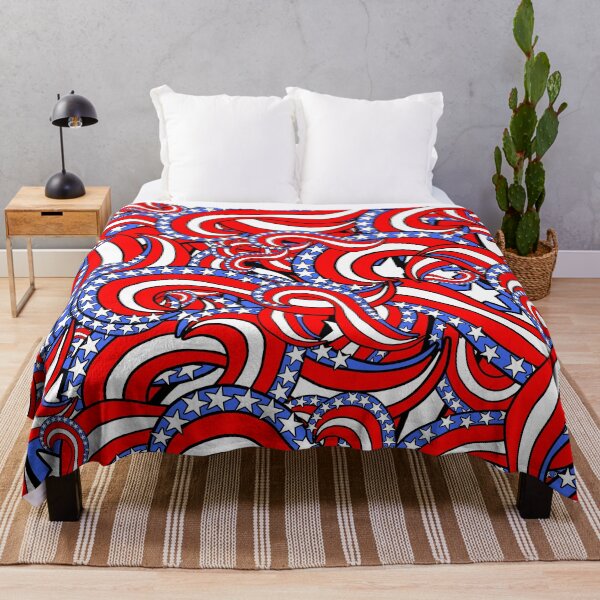 Item preview, Patriotic American Flag Red White and Blue Stars and Stripes Pattern designed and sold by funnytshirtemp.