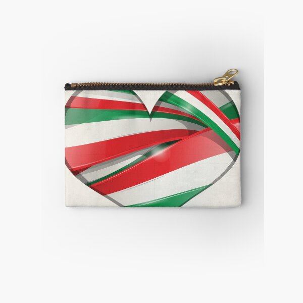 Aperçu de l'œuvre Drapeau coeur italien et mexicain créée et vendue par Doomko.