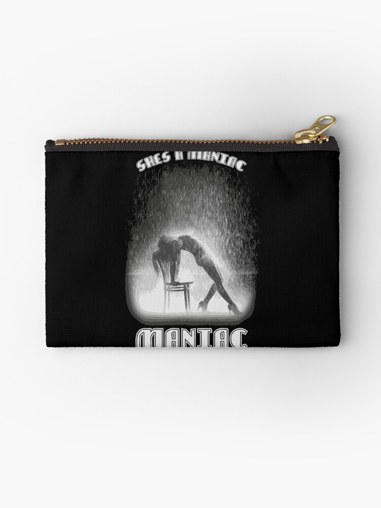 She S A Maniac Maniac Zipper Pouch By Supermejias Redbubble