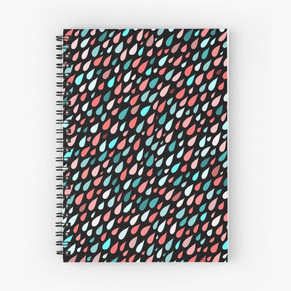 Item preview, Rainy Day Pattern. Pink and blue designed and sold by HelgaScand.