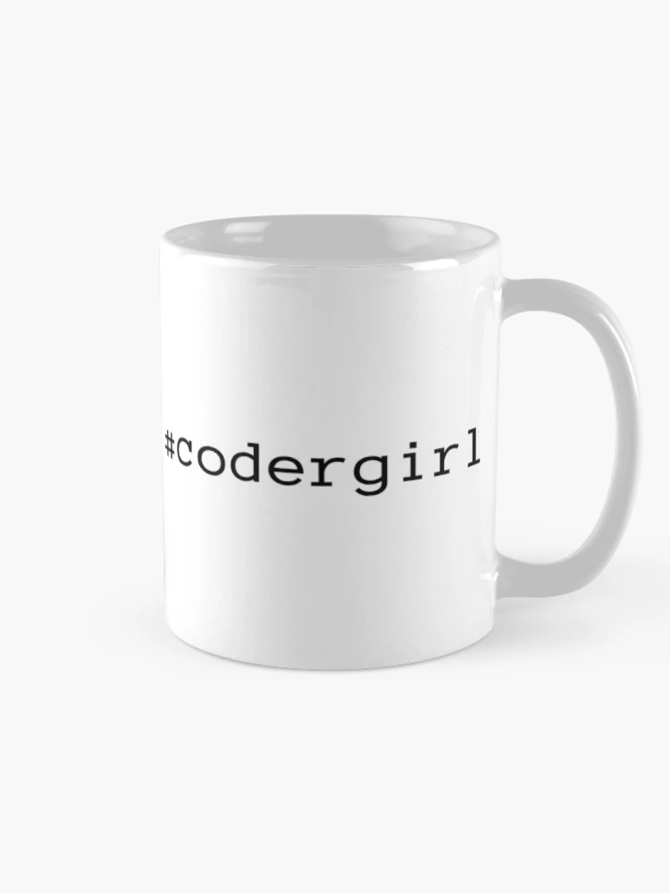 Thumbnail 3 of 6, Coffee Mug, Coder Girl designed and sold by KeepOnCoding.