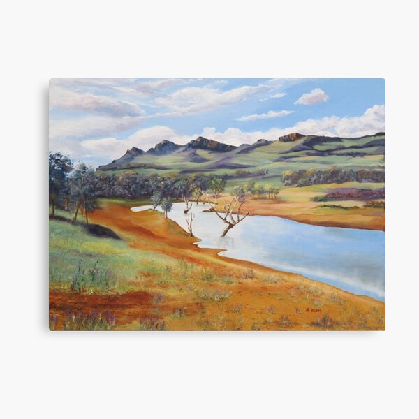 Item preview, Rawnsley Park dam, Flinders Ranges, South Australia, Oils on Canvas.  designed and sold by RitaBlom.