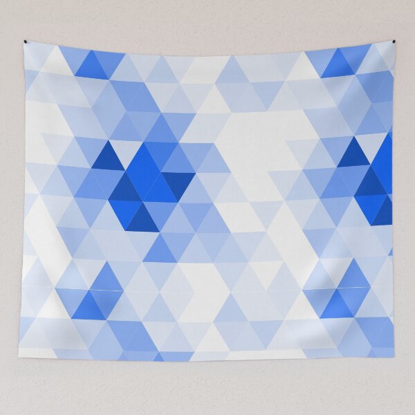 Item preview, Misty blue triangles designed and sold by HelgaScand.
