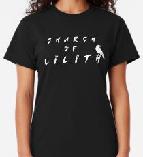 Kirche von Lilith (weiße Typografie) Classic T-Shirt