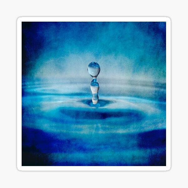 Shades of blue Sticker