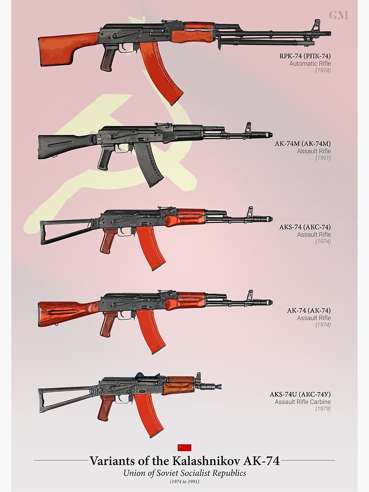 Variants of the Kalashnikov AK-74