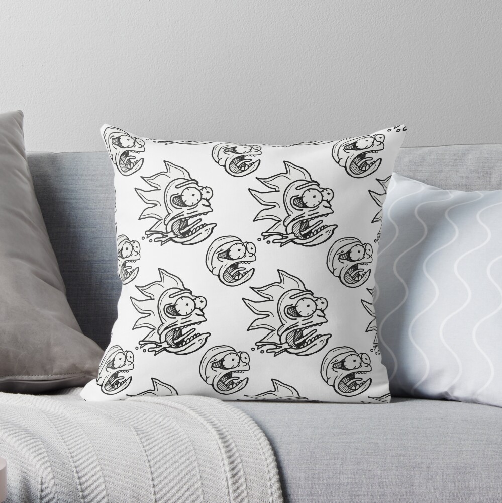 Rick and Morty™ Space / Time Travel Warping Throw Pillow