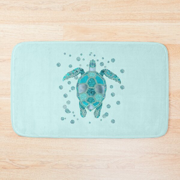 Item preview, Glamour Aqua Turquoise Turtle Underwater Scenery designed and sold by artsandsoul.