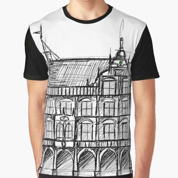 Bocholt Bokelt Rathaus Skizze Grafik T-Shirt