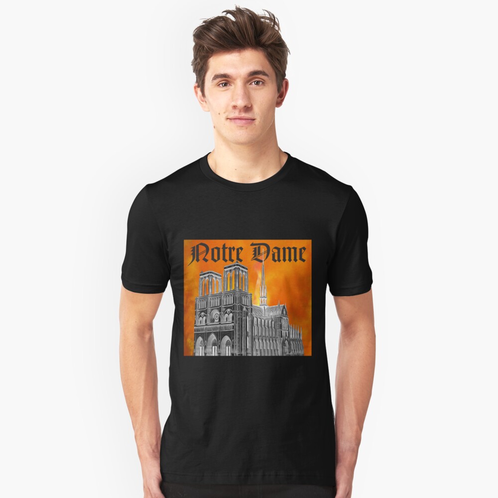 Le Feu de Notre Dame Slim Fit T-Shirt