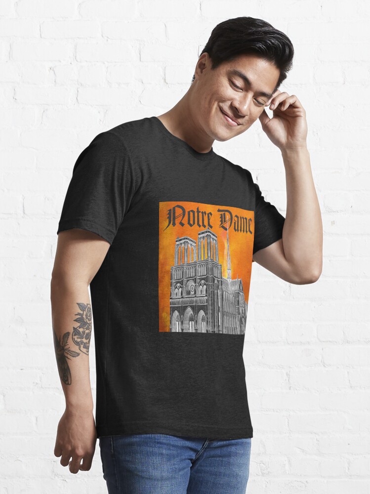 Alternate view of Le Feu de Notre Dame Essential T-Shirt