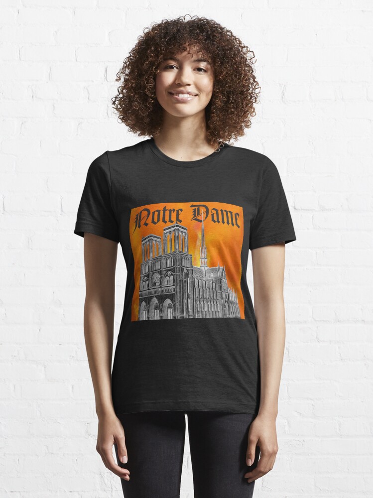 Alternate view of Le Feu de Notre Dame Essential T-Shirt