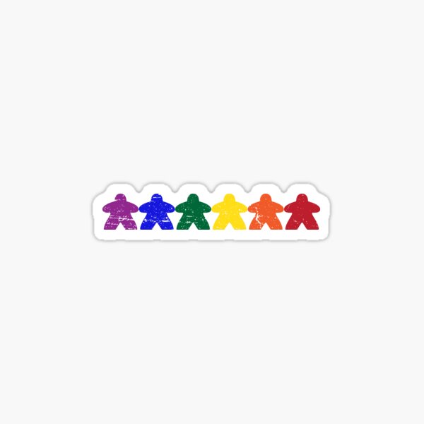 DnD Meeples Sticker for Sale by AWoodDesigns