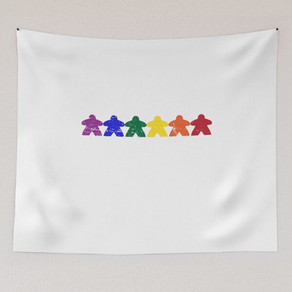 Item preview, Multicoloured Meeple Shaped Paper Cut  designed and sold by SilentEcho.