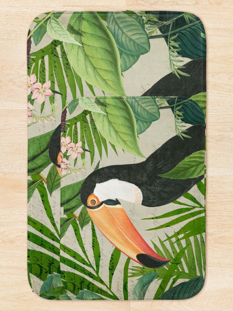 Alternate view of Toucan And Hummingbirds Bath Mat