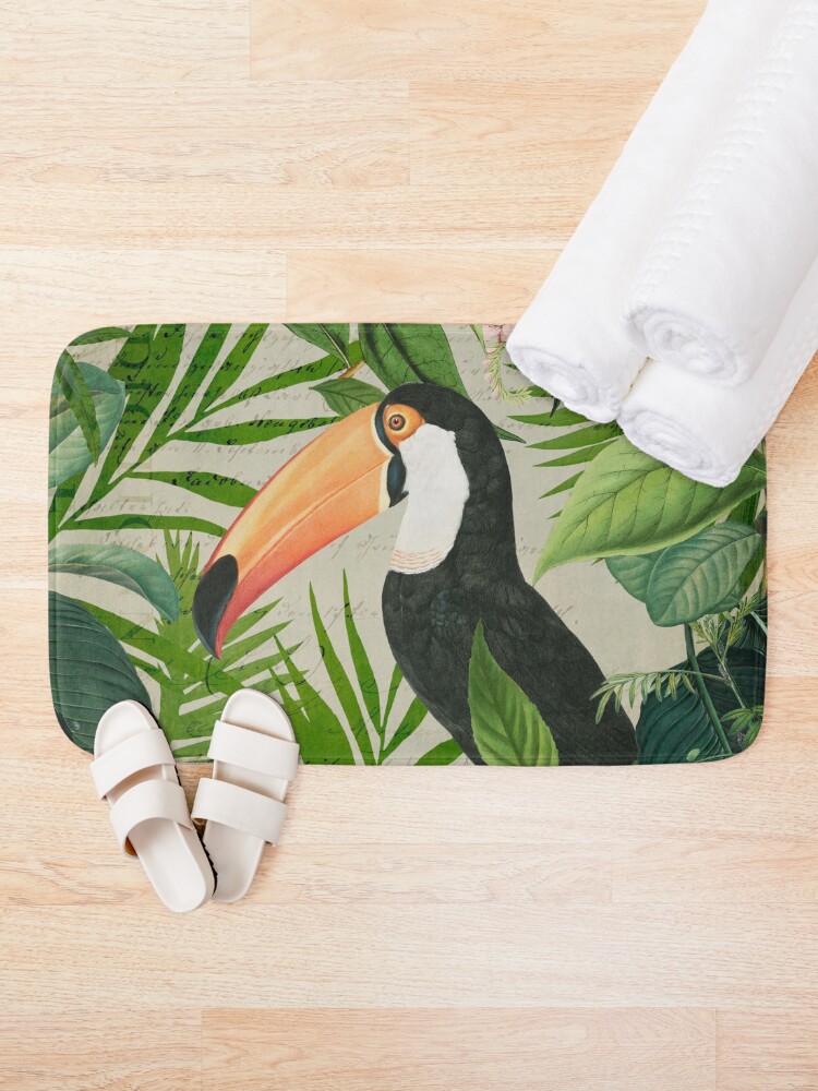 Alternate view of Toucan And Hummingbirds Bath Mat