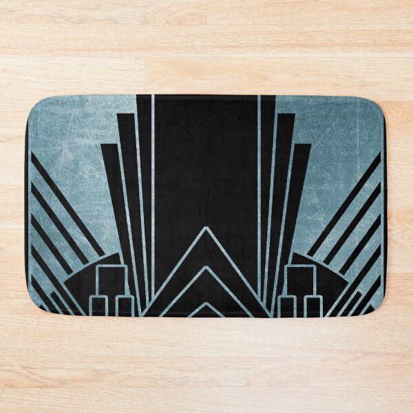 Item preview, Teal blue art deco design designed and sold by peggieprints.
