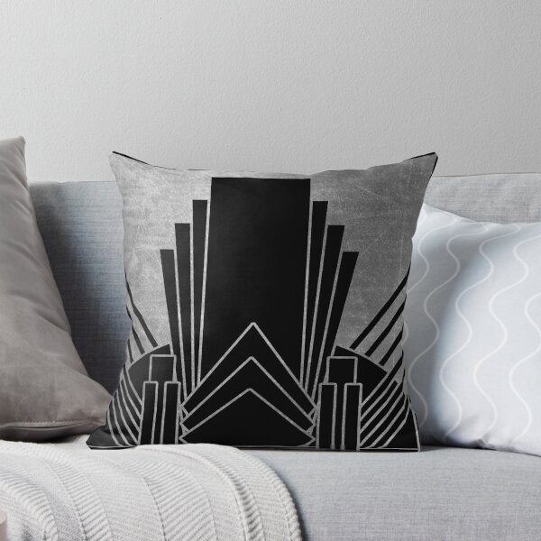 Item preview, Silver art deco design designed and sold by peggieprints.