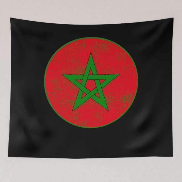 Item preview, Morocco Flag designed and sold by 4tomic.
