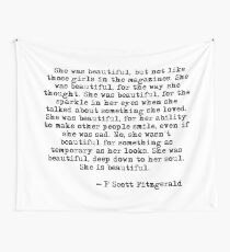 Sie war wunderschön - F Scott Fitzgerald Wandbehang