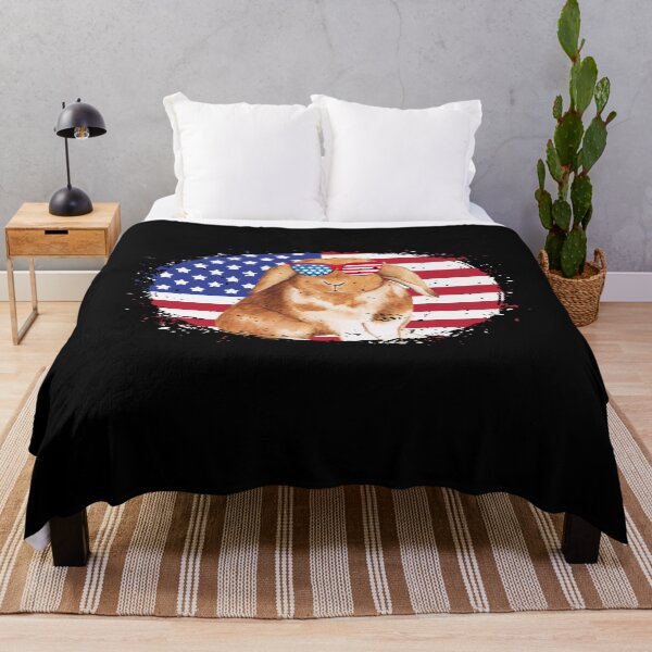 Item preview, Patriotic Bunny Rabbit USA Grunge Flag designed and sold by LemoBoy.