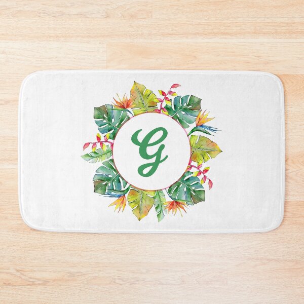 Item preview, Tropical Leaves Monogram G designed and sold by MysticMagpie.
