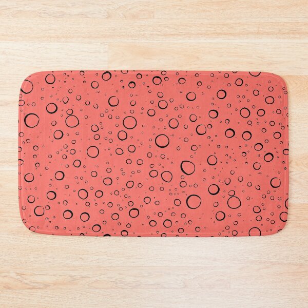 Item preview, Pantone Living Coral Rain Drops Seamless Pattern designed and sold by IdentiTee Studios.