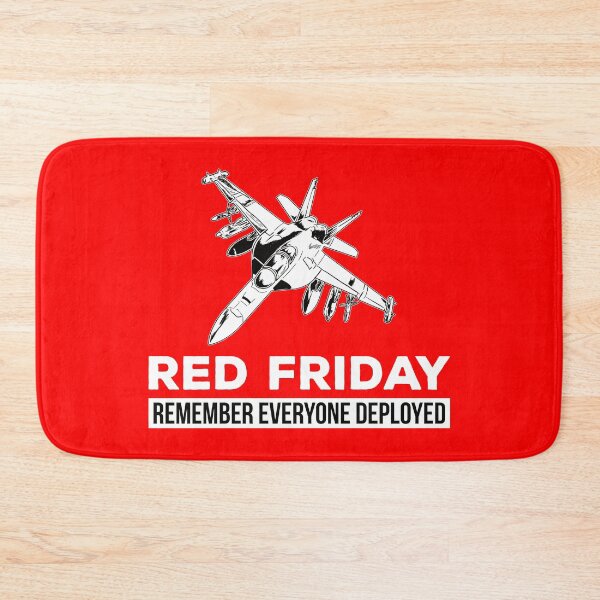 Item preview, Red Friday Fighter Jet designed and sold by teesaurus.