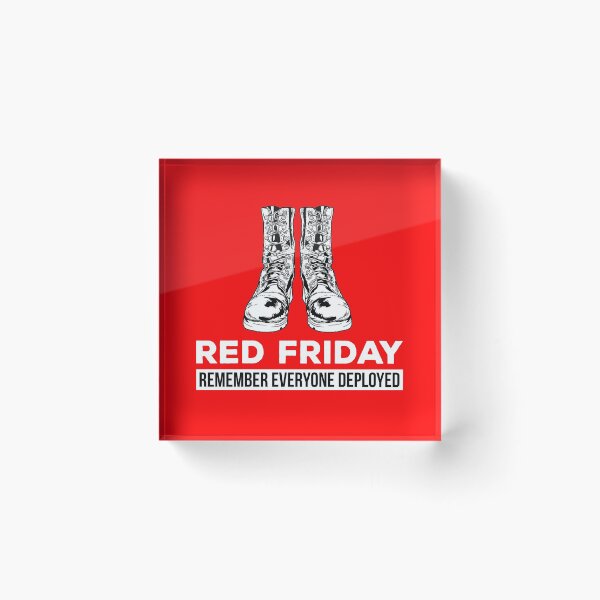 Item preview, Red Friday Combat Boots designed and sold by teesaurus.