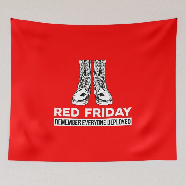 Item preview, Red Friday Combat Boots designed and sold by teesaurus.