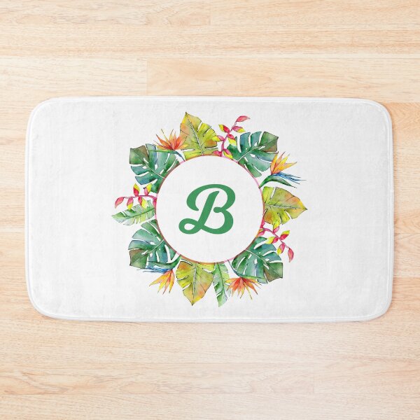Item preview, Tropical Leaves Monogram B designed and sold by MysticMagpie.