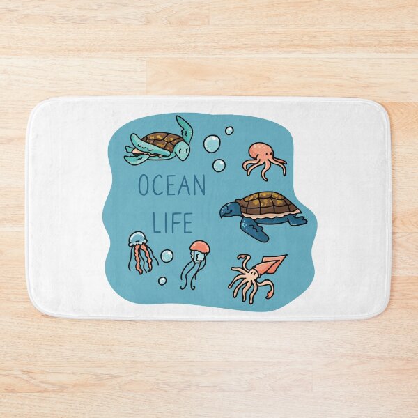 Item preview,  Cute ocean life set cartoon illustration motif set designed and sold by Limolida.