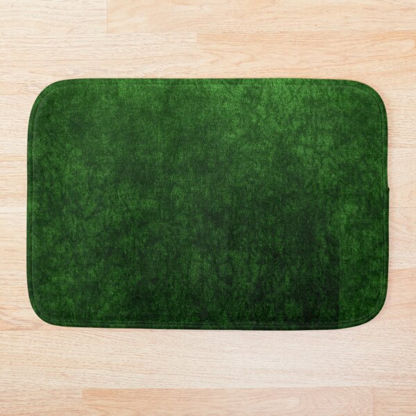 "Emerald Green Grass Velvet Texture " Bath Mat for Sale by koovox