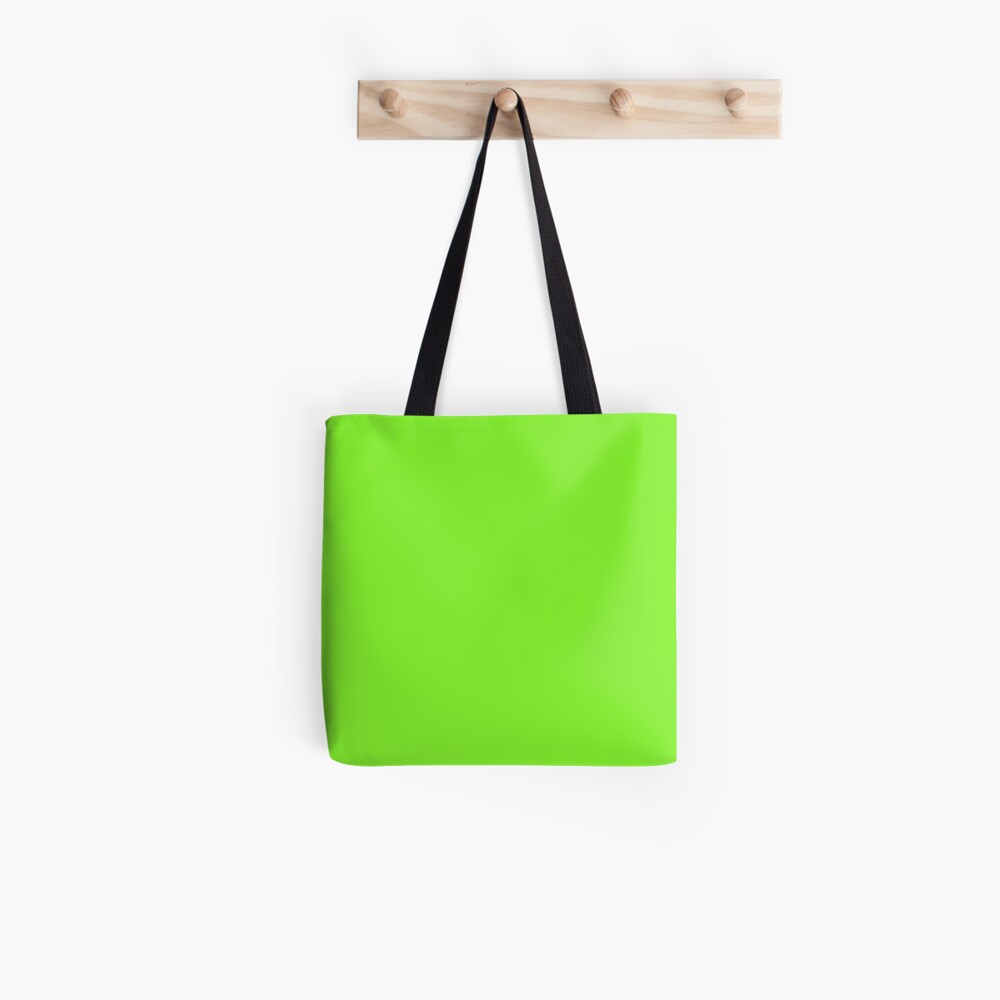 neon green tote bag