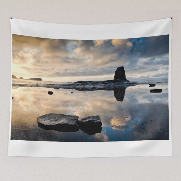 Item preview, Black Nab at sunset. Saltwick Bay, England (8) designed and sold by chrisdrabble.