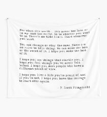 Tela decorativa Por lo que vale la pena - F Scott Fitzgerald cita