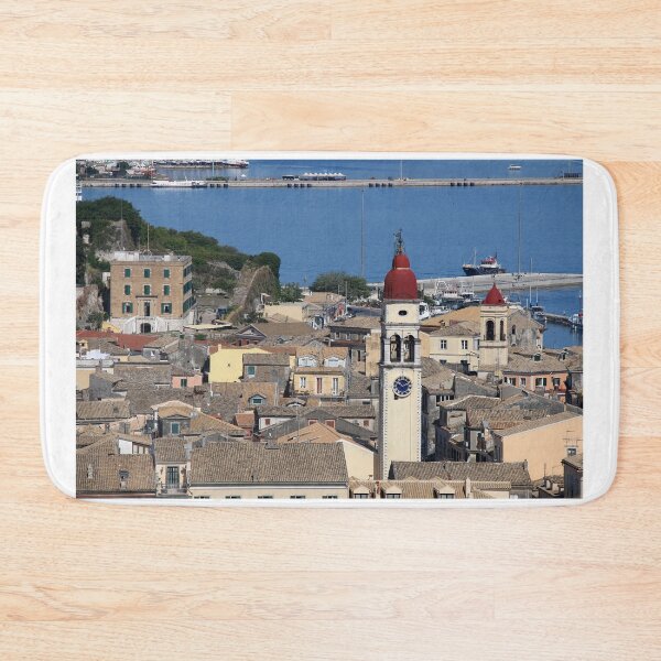 Item preview, Saint Spyridon church tower Kerkyra town cityscape Corfu Greece  designed and sold by goceris.
