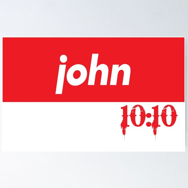 Item preview, John 10:10 Quote The Bible designed and sold by ProjectX23.