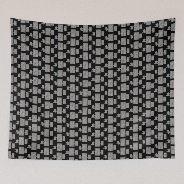 Item preview, black and grey pattern of rectangles designed and sold by M-Lorentsson.