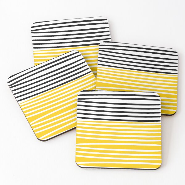 Item preview, Cute yellow pattern with stripes designed and sold by kapotka.