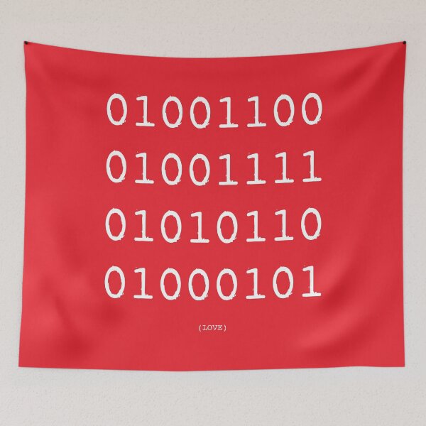 Item preview, Binary Words - LOVE designed and sold by Panda3 art.
