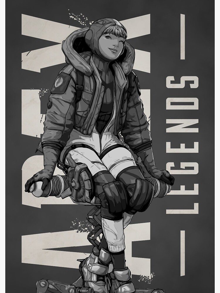 Apex Legends Wattson Black White Character Poster Sticker For Sale By Gemini Phoenix Redbubble