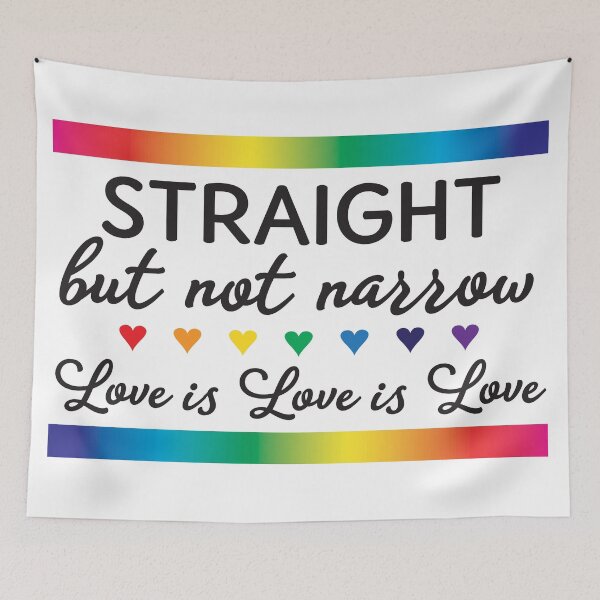 Item preview, Straight But Not Narrow designed and sold by SassMonkey.