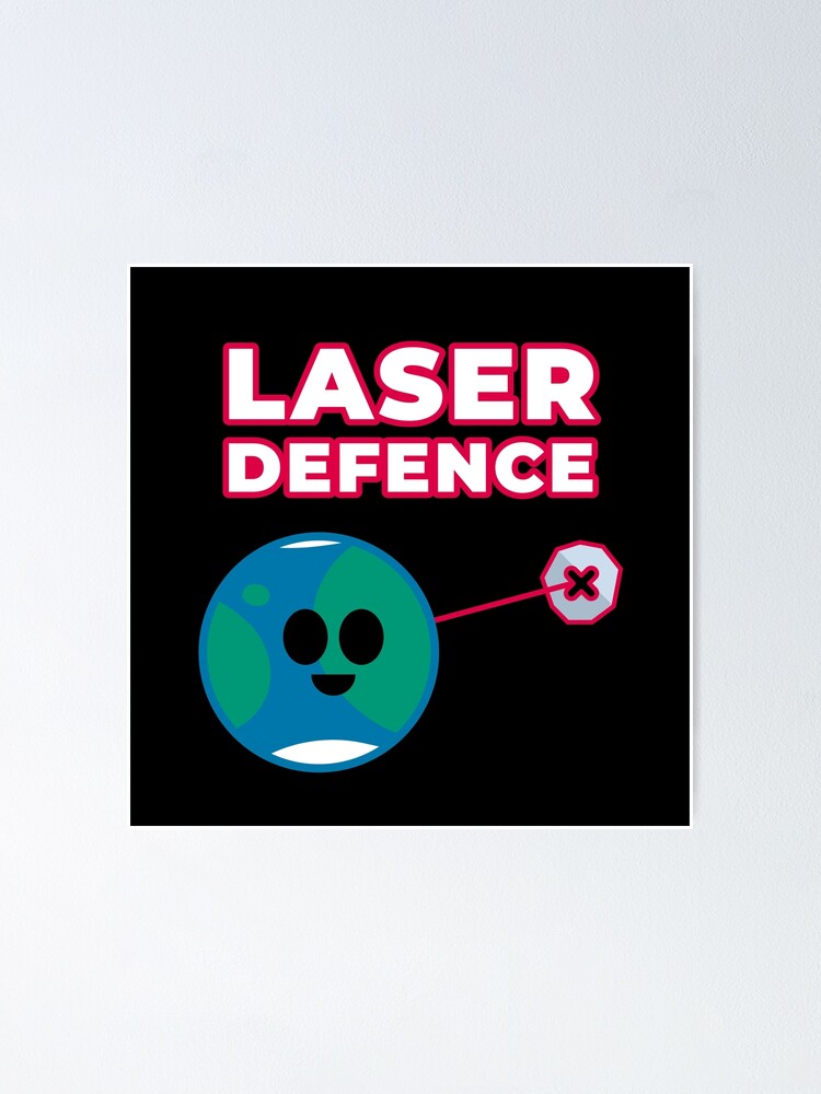 Alternate view of Space Laser Defence Near Earth Asteroids Yarkovsky Effect Poster
