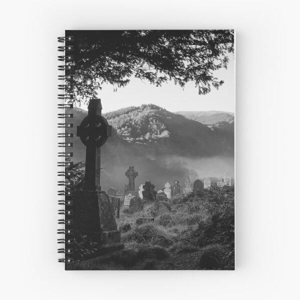 Item preview, Celtic graveyard in mist, Glendalough, County Wicklow, Ireland designed and sold by AndrewJonesFoto.