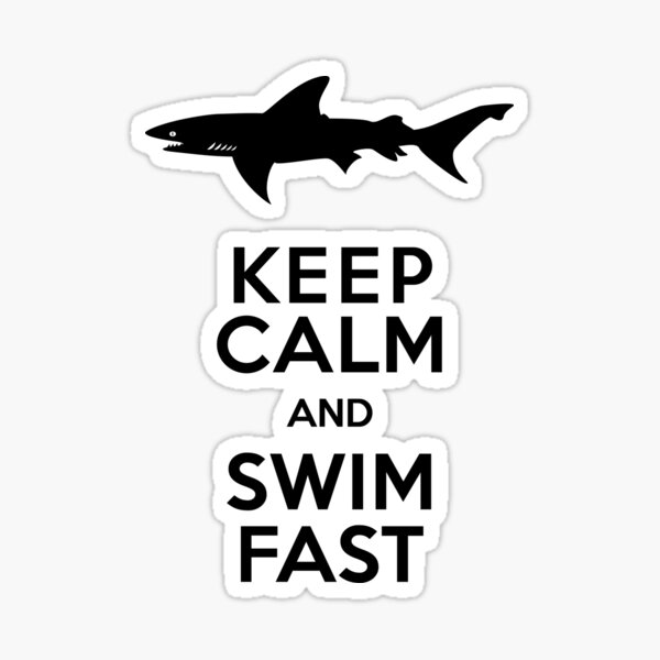 Item preview, Keep Calm and Swim Fast Funny designed and sold by AntiqueImages.